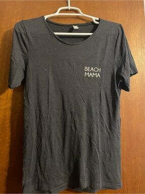 Beach Mama Black Graphic Tee
